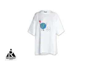 Love Earth Oversized Tee “White”