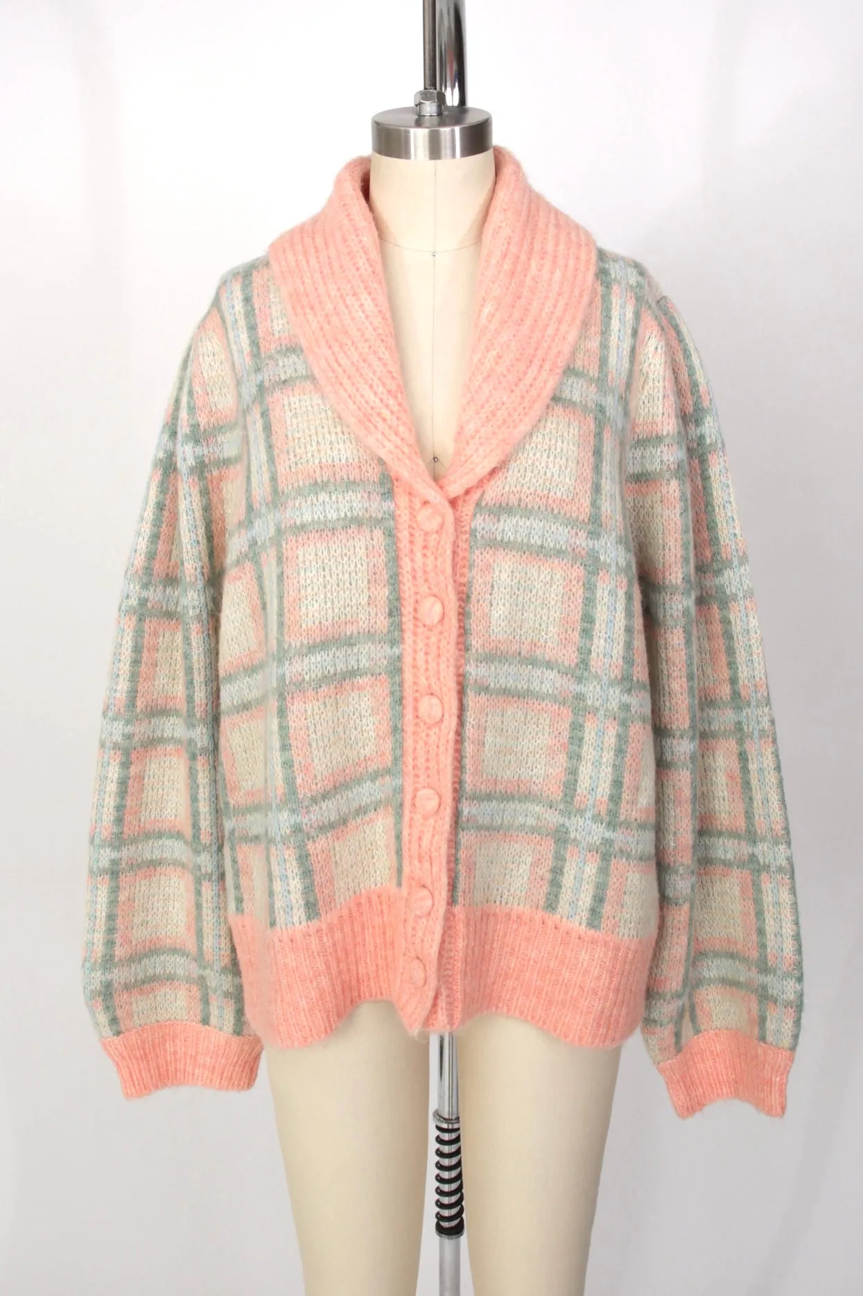 LoveShackFancy Magnolia Check Cardigan