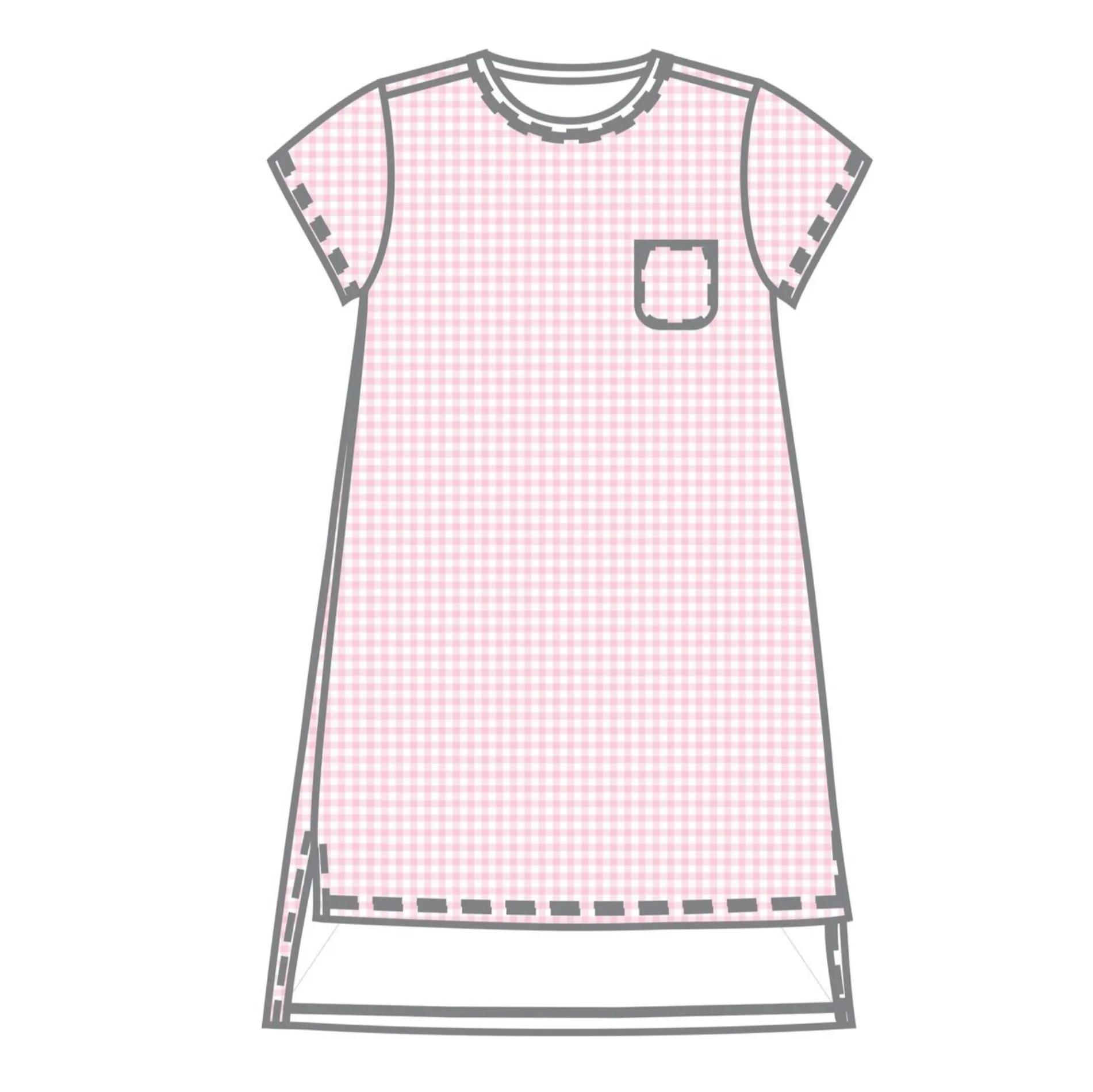 Magnolia Baby Emma and Aedan Short Sleeve Nightdress - Pink