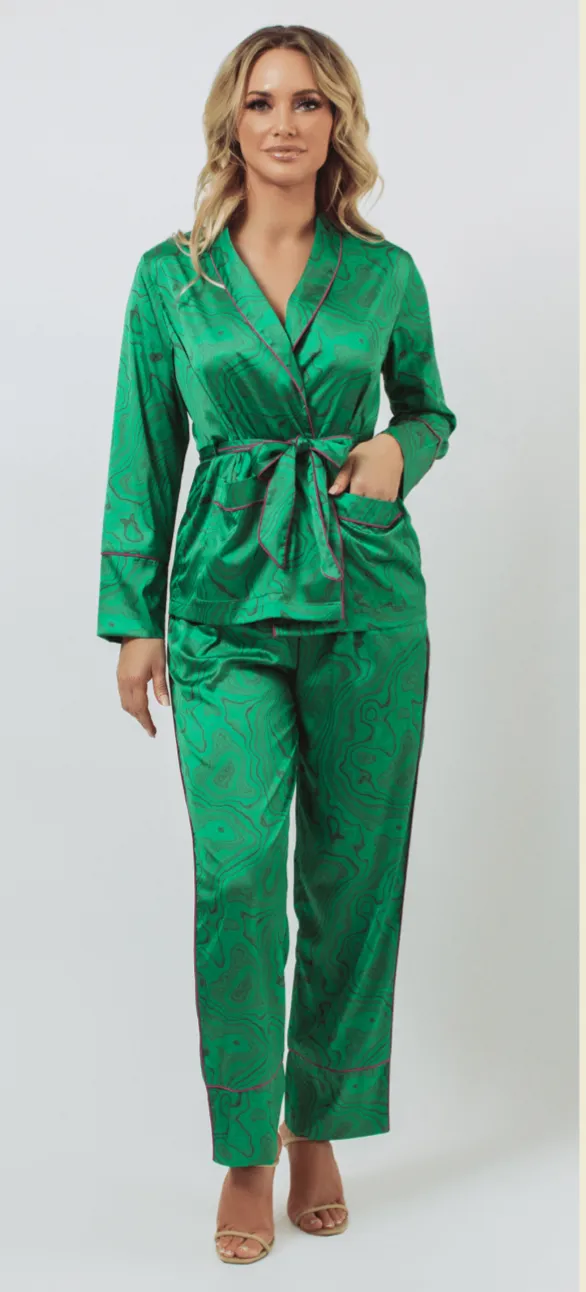 Malachite Wrap PJ Set