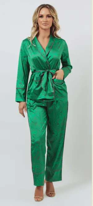 Malachite Wrap PJ Set