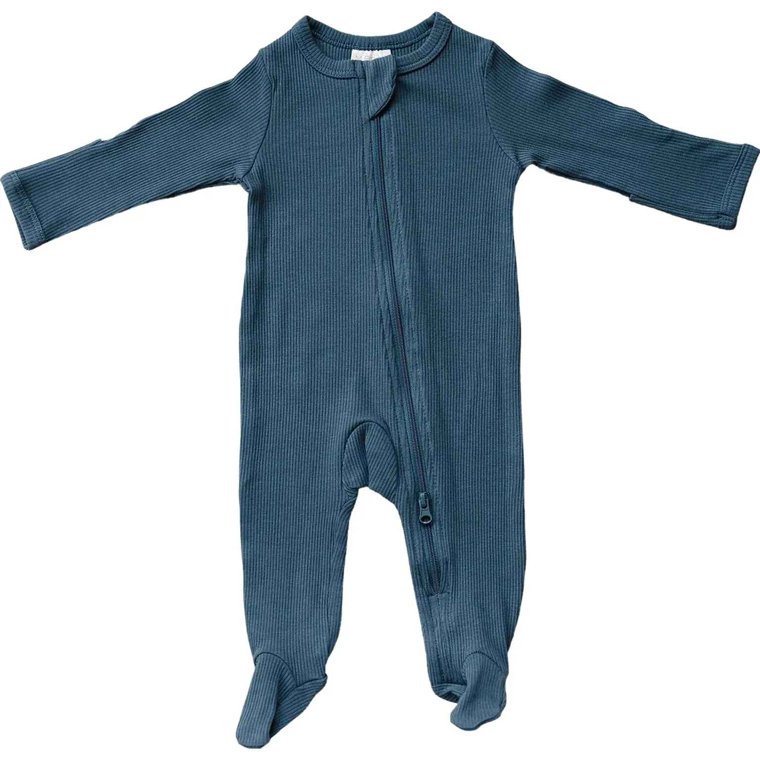 Mebie Baby Organic Ribbed Zipper Sleeper