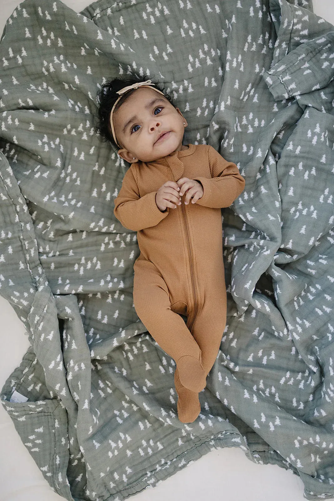 Mebie Baby Organic Ribbed Zipper Sleeper