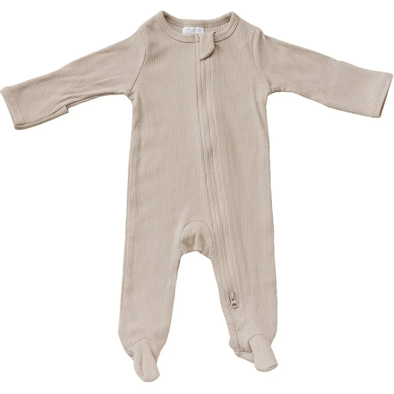 Mebie Baby Organic Ribbed Zipper Sleeper