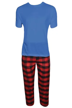 Mens Half Sleeve T Shirt Pyjama Set