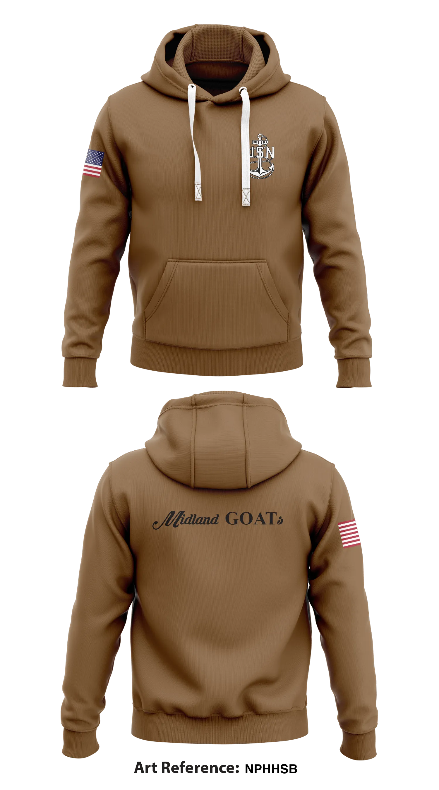 Midland GOATs Store 1 Core Men's Hooded Performance Sweatshirt - nPhHsB