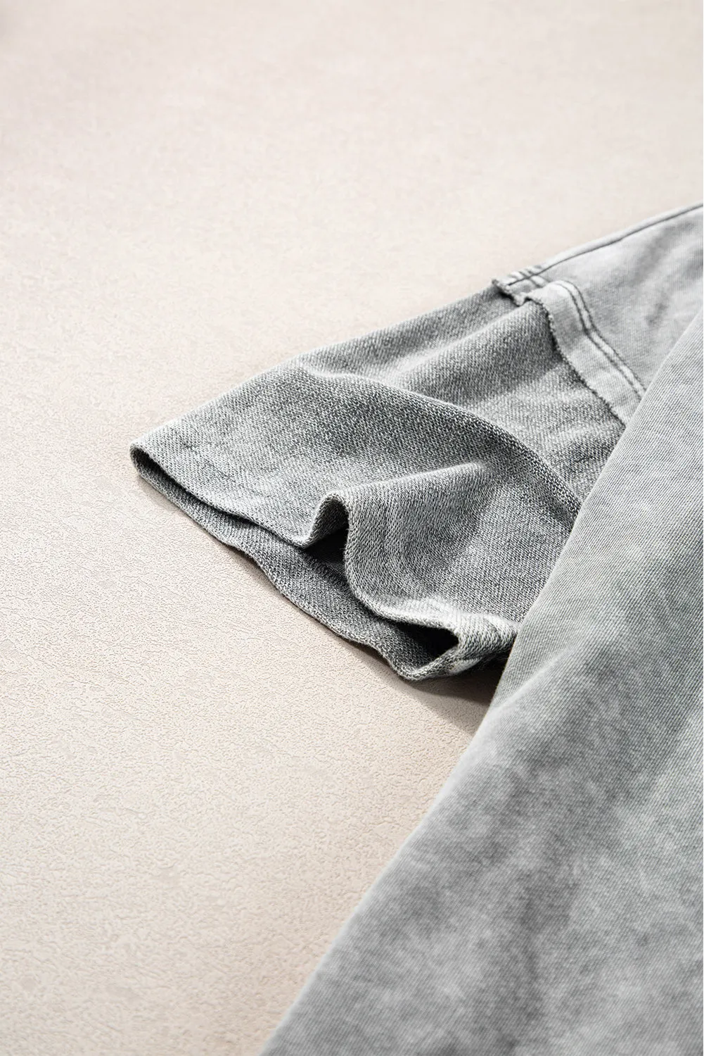 Mineral Wash Exposed Oversized Tee