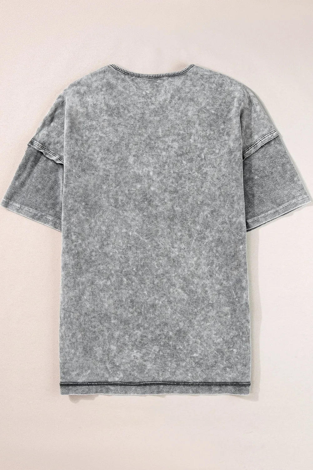 Mineral Wash Exposed Oversized Tee