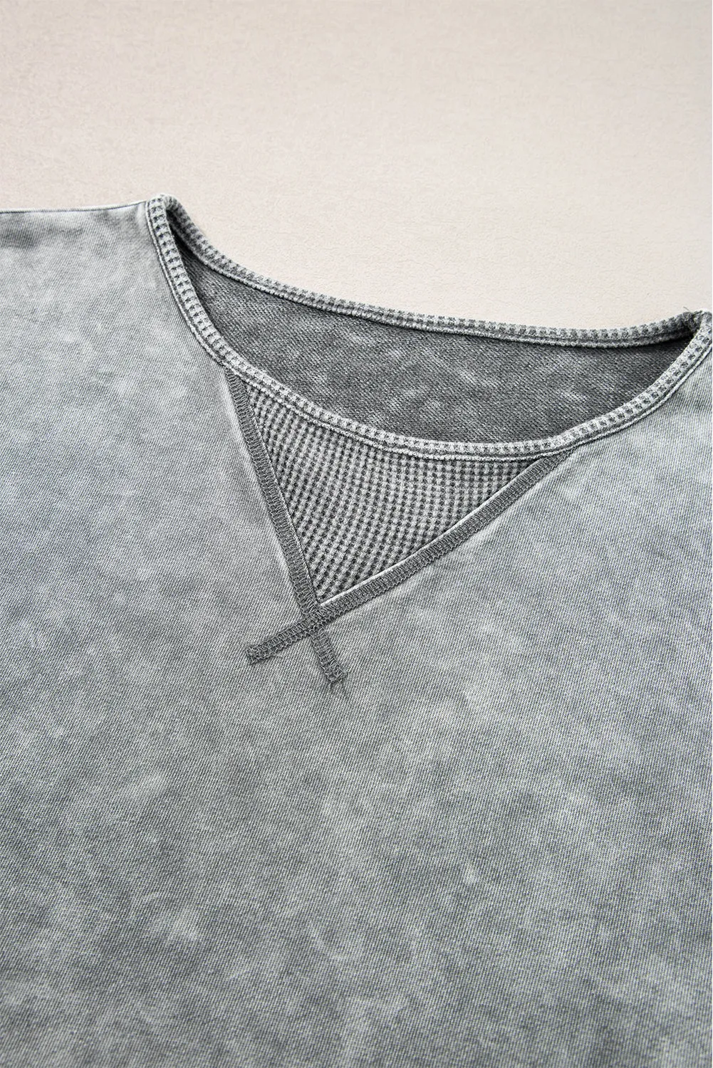 Mineral Wash Exposed Oversized Tee