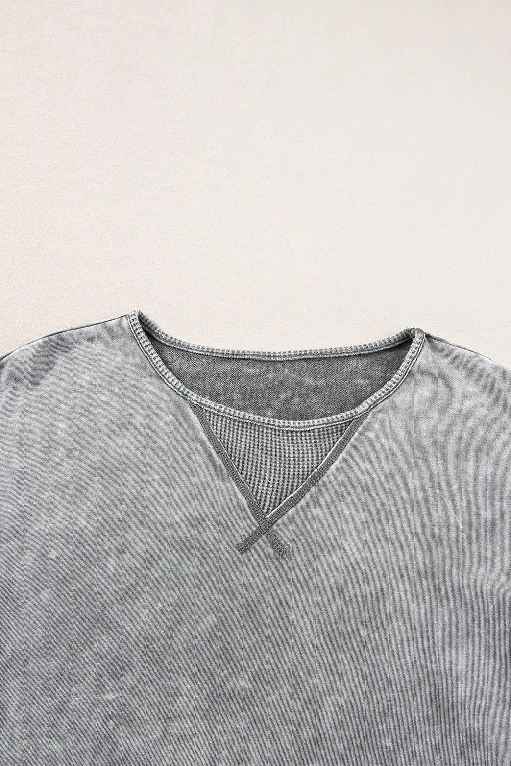 Mineral Wash Exposed Oversized Tee