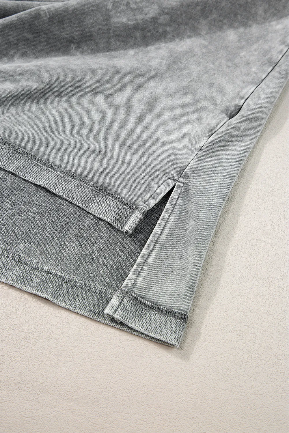 Mineral Wash Exposed Oversized Tee