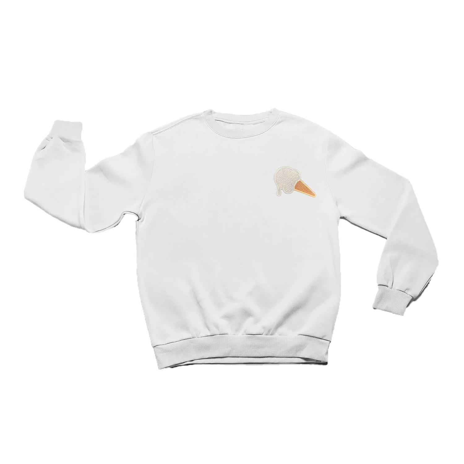 Mini Vanilla Chenille Cone Crewneck