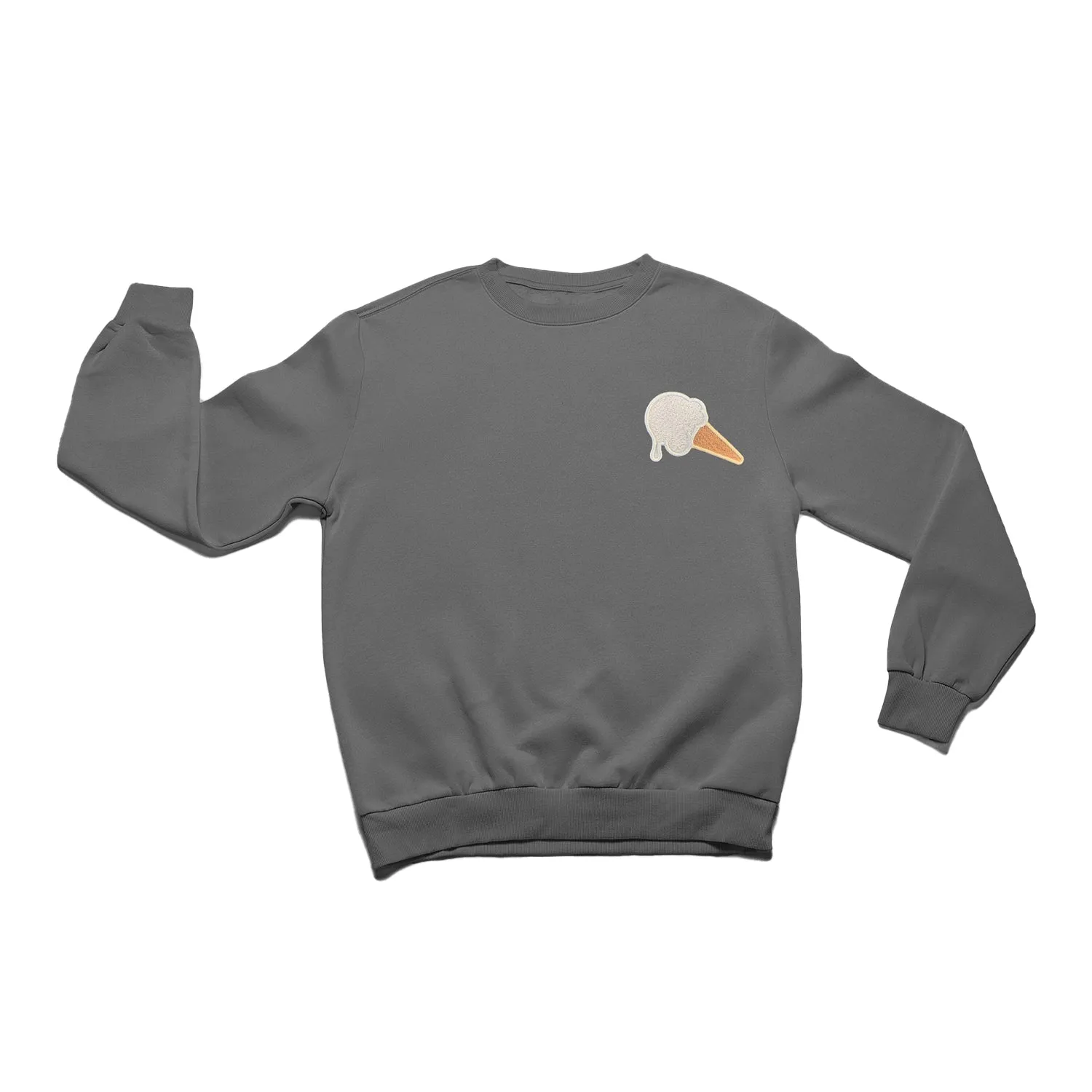 Mini Vanilla Chenille Cone Crewneck