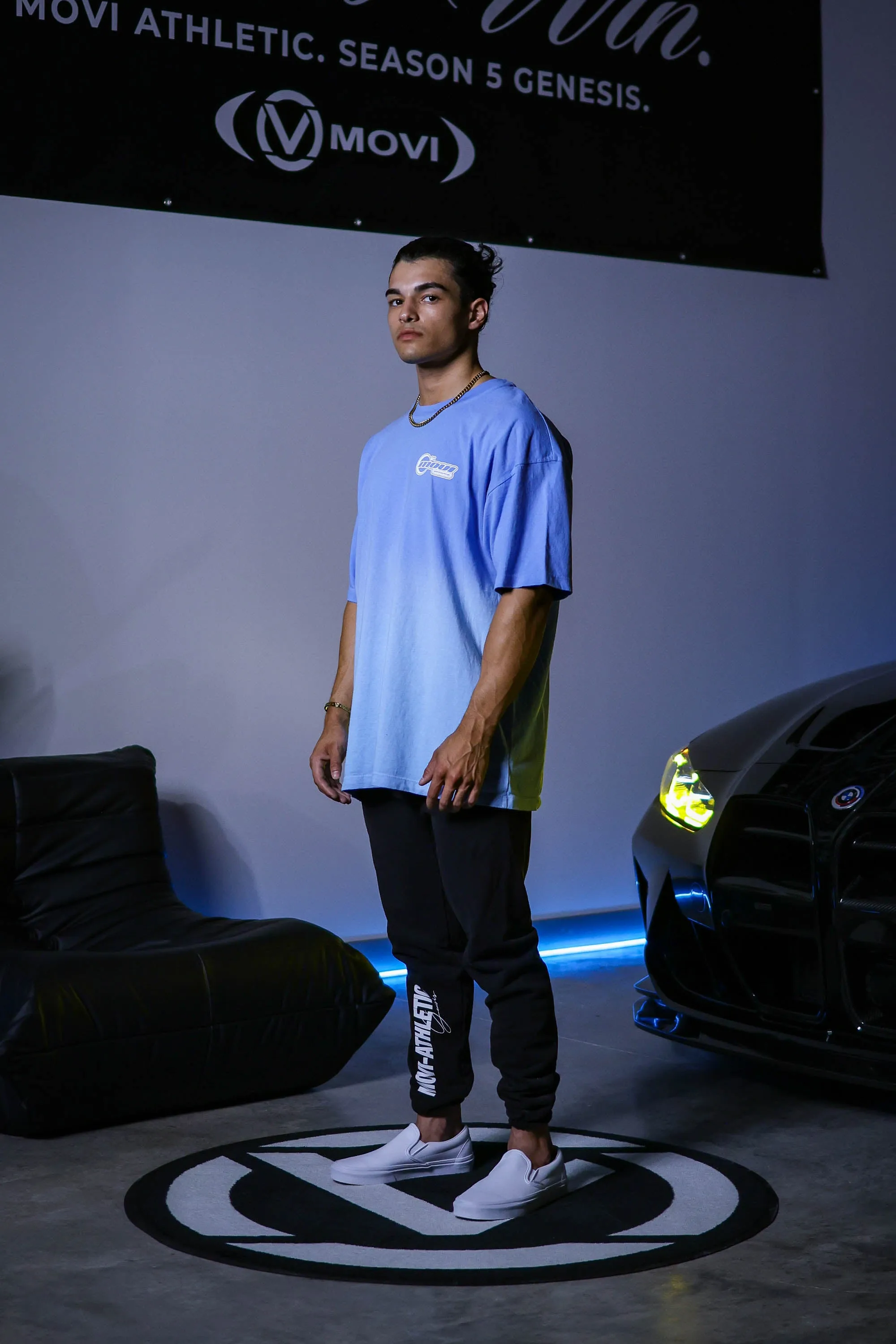 MOVI-STAR FADE T-SHIRT - BLUE