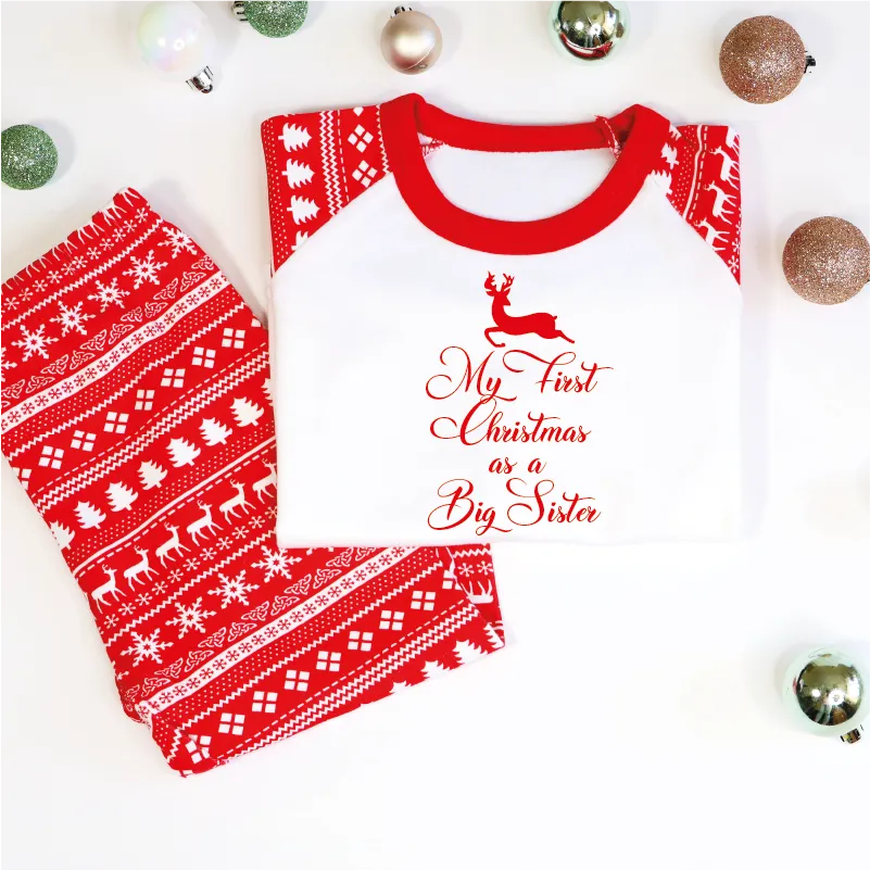 My First Christmas as a Big Sister Christmas Pyjamas