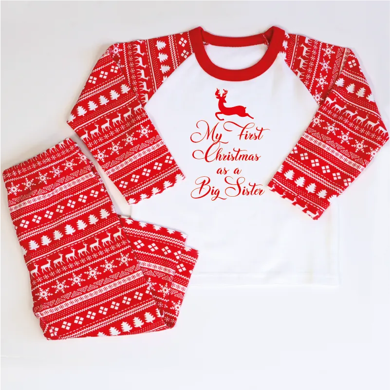 My First Christmas as a Big Sister Christmas Pyjamas