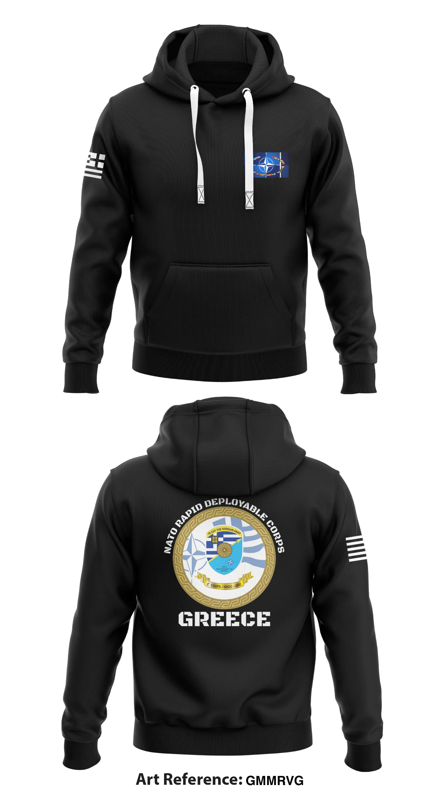 NATO Rapid Deployment Corp- Greece Store 1  Core Men's Hooded Performance Sweatshirt - gmmRvg