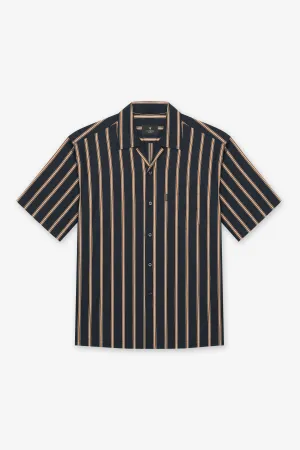 NAVY STRIPE SHORT SLEEVE SHIRT