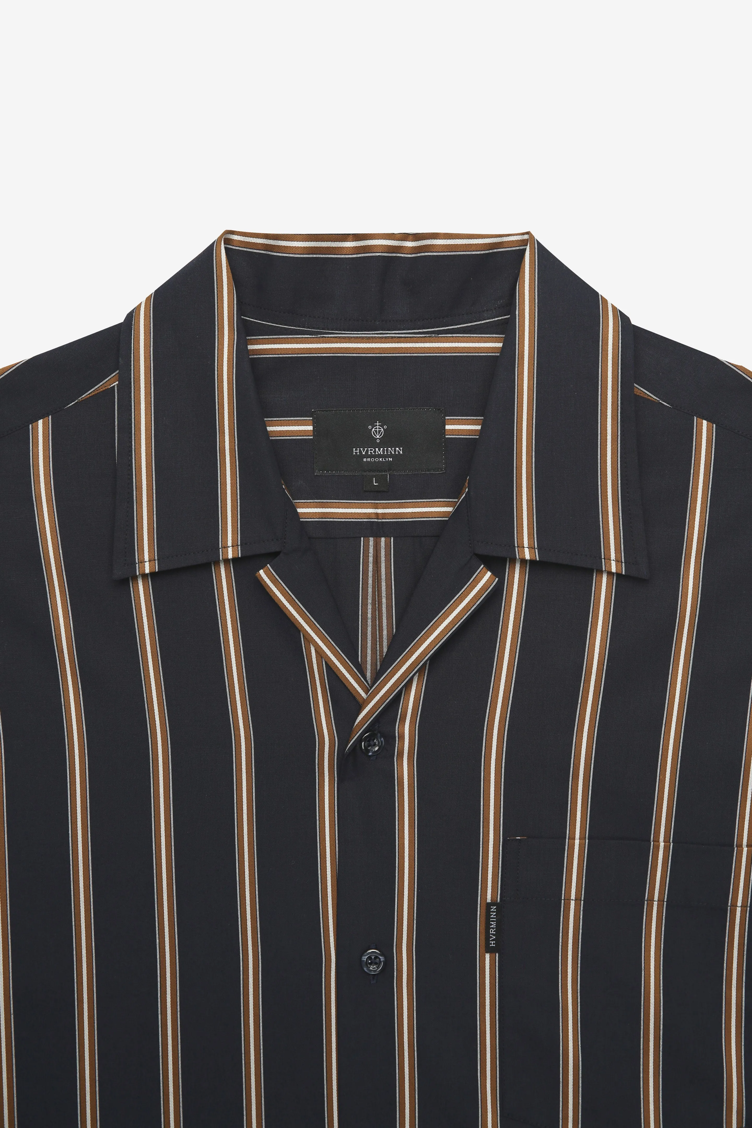 NAVY STRIPE SHORT SLEEVE SHIRT