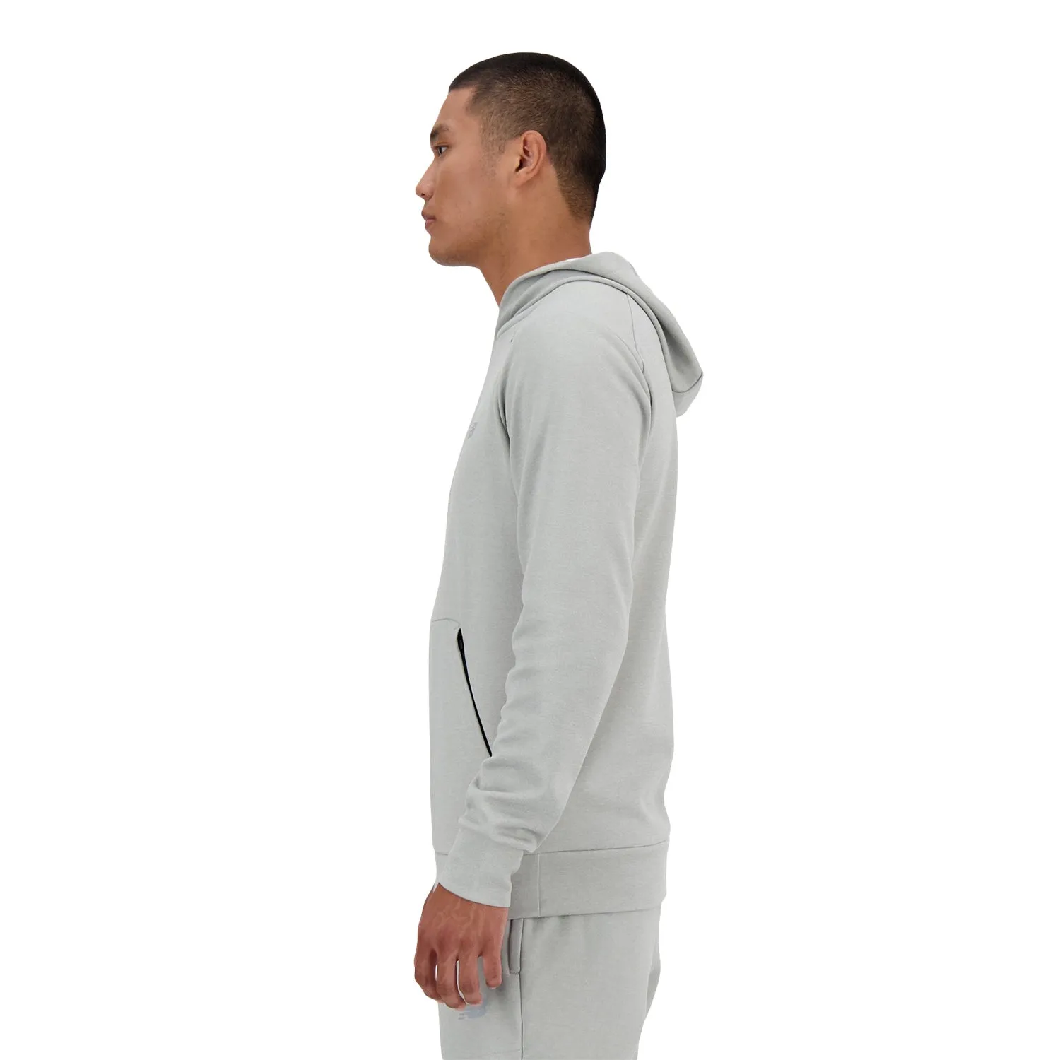 New Balance Men Tech Knit Hoodie Athletic Grey MT41139-AG