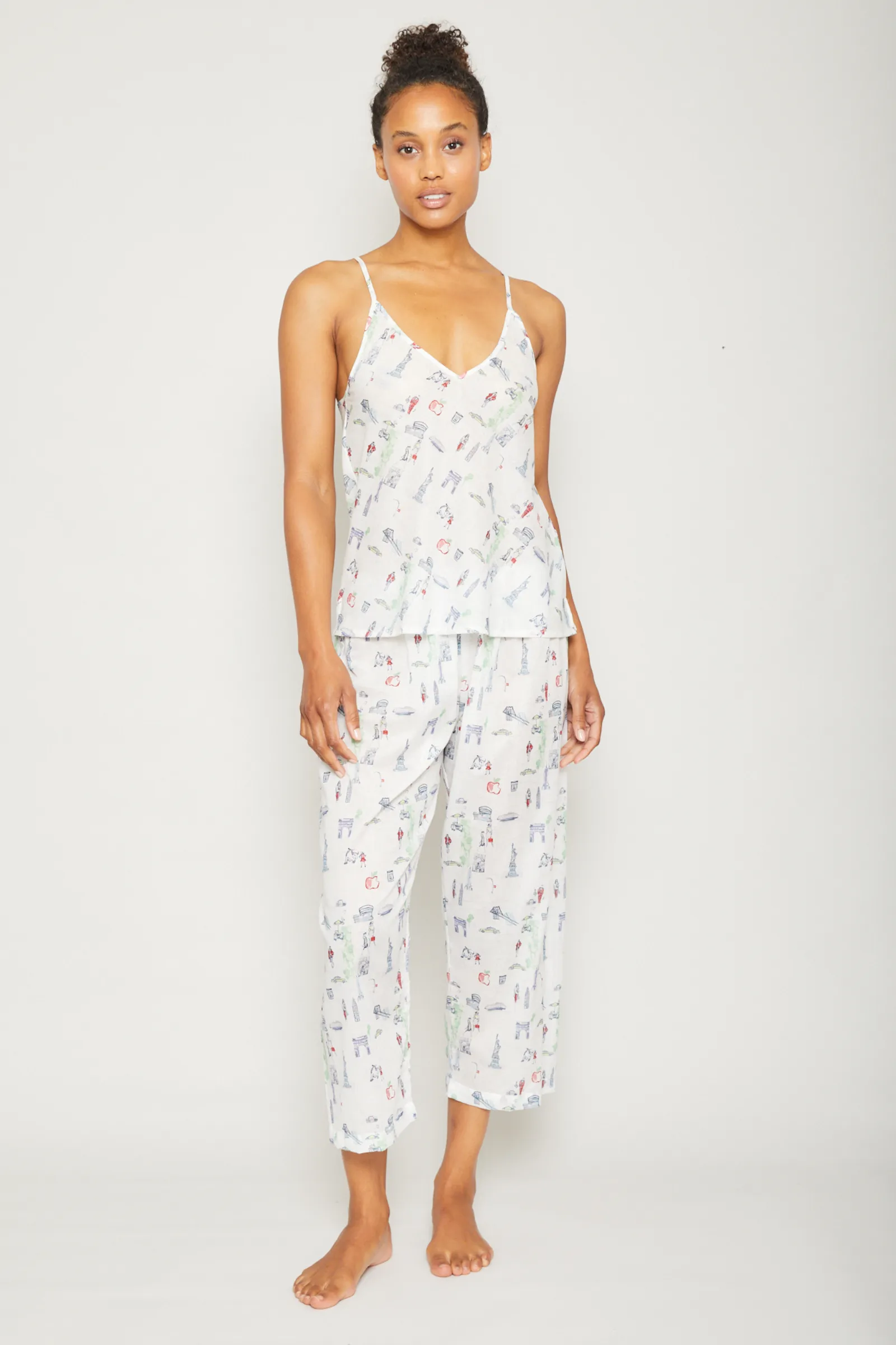 New York City Cami Crop Pant PJ Set