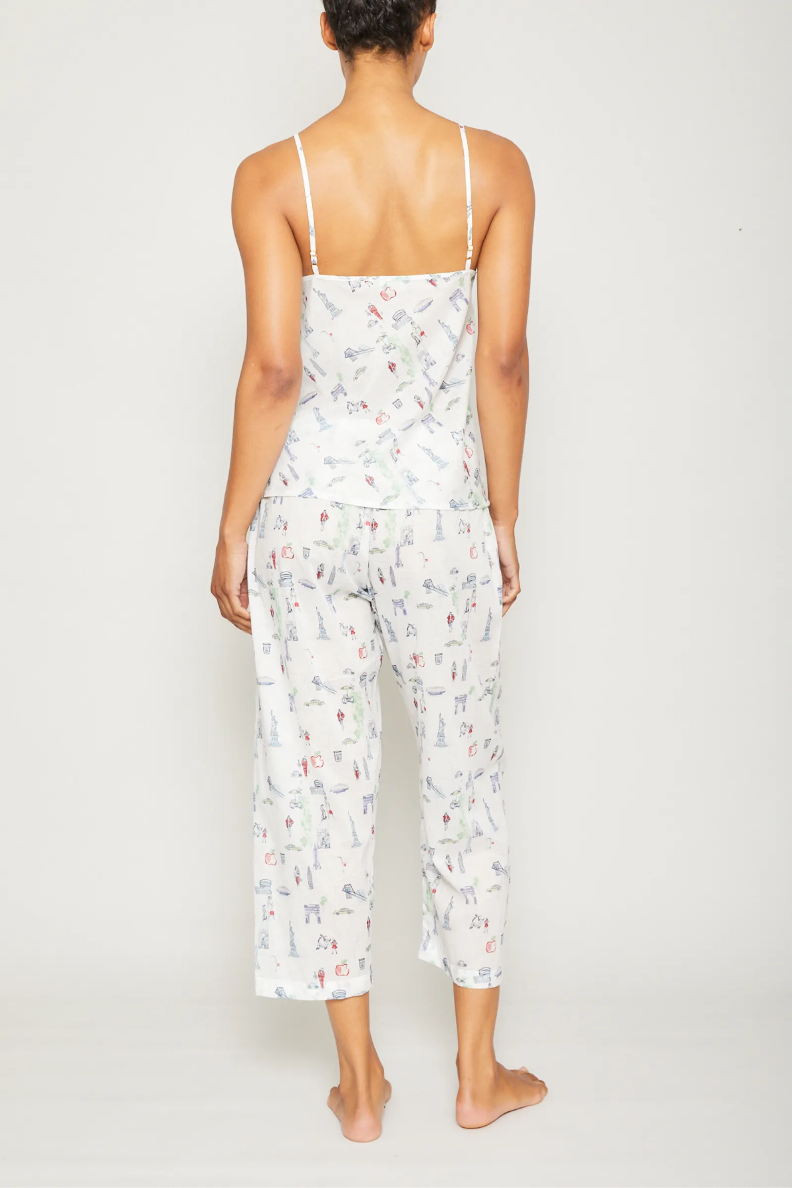New York City Cami Crop Pant PJ Set