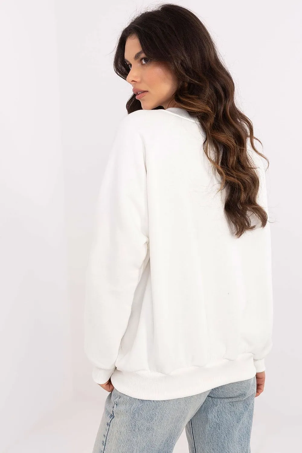 North Carolina Soft Cotton Sweatshirt with Patch Details & Embroidery