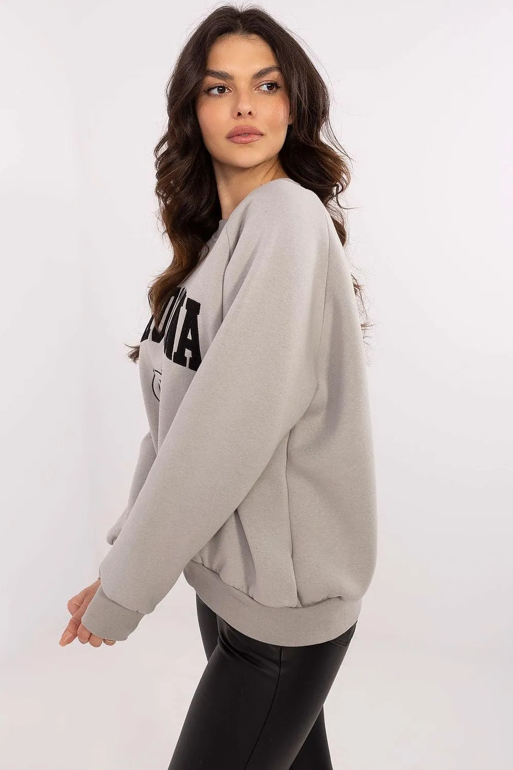 North Carolina Soft Cotton Sweatshirt with Patch Details & Embroidery
