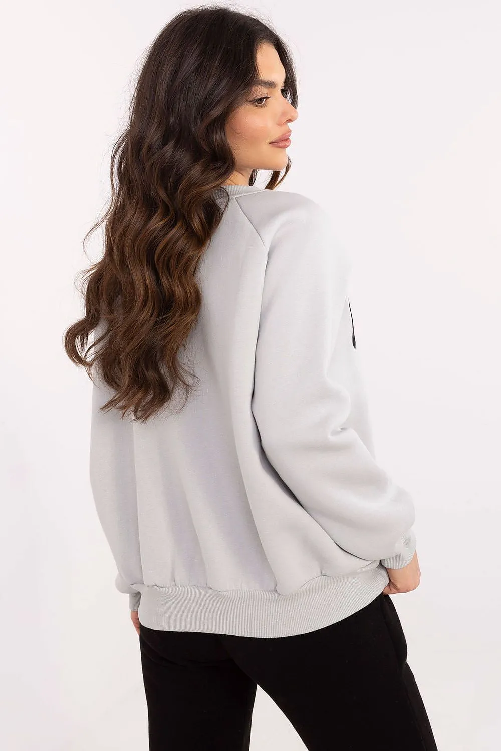 North Carolina Soft Cotton Sweatshirt with Patch Details & Embroidery