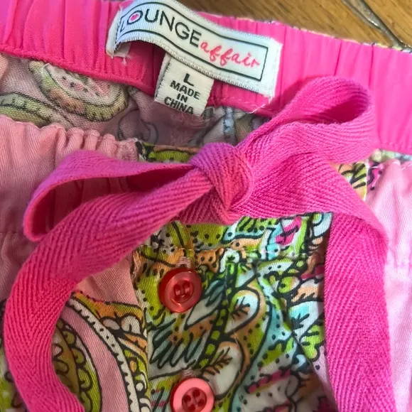 NWT💝LOUNGE AFFAIR Paisley &amp; Floral Pajama PJ SET Long Sleeved TOP &amp; Long PANTS🌸