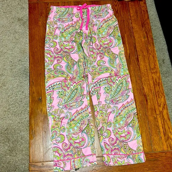 NWT💝LOUNGE AFFAIR Paisley &amp; Floral Pajama PJ SET Long Sleeved TOP &amp; Long PANTS🌸