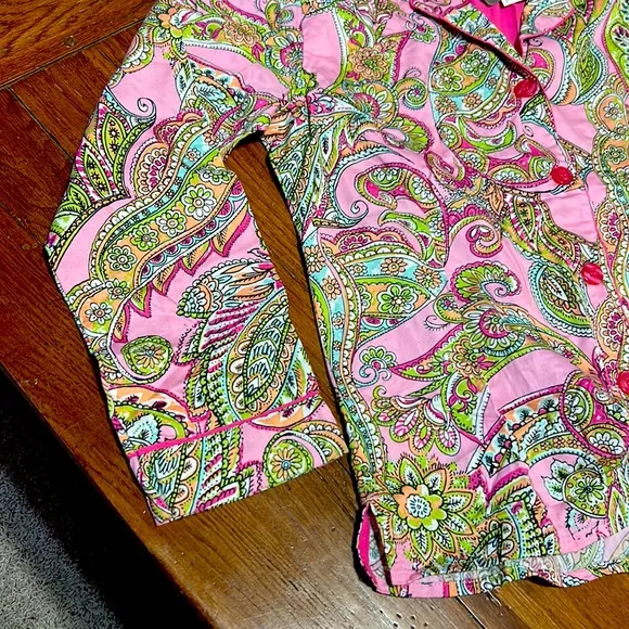 NWT💝LOUNGE AFFAIR Paisley &amp; Floral Pajama PJ SET Long Sleeved TOP &amp; Long PANTS🌸