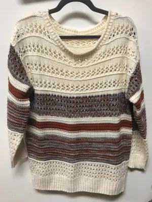 Open work knit sweater- S