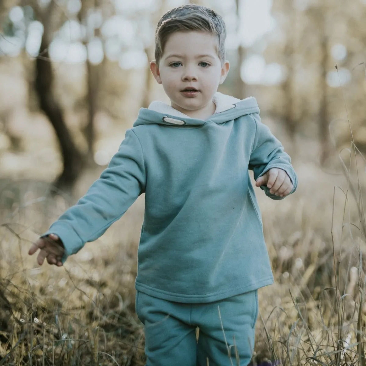 Organic Cotton Hooded Sweatshirt - Slate