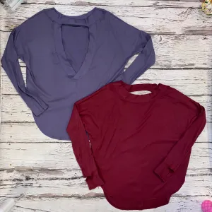 Oversized Open Back Top