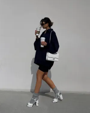 Oversized Polo Sweatshirt