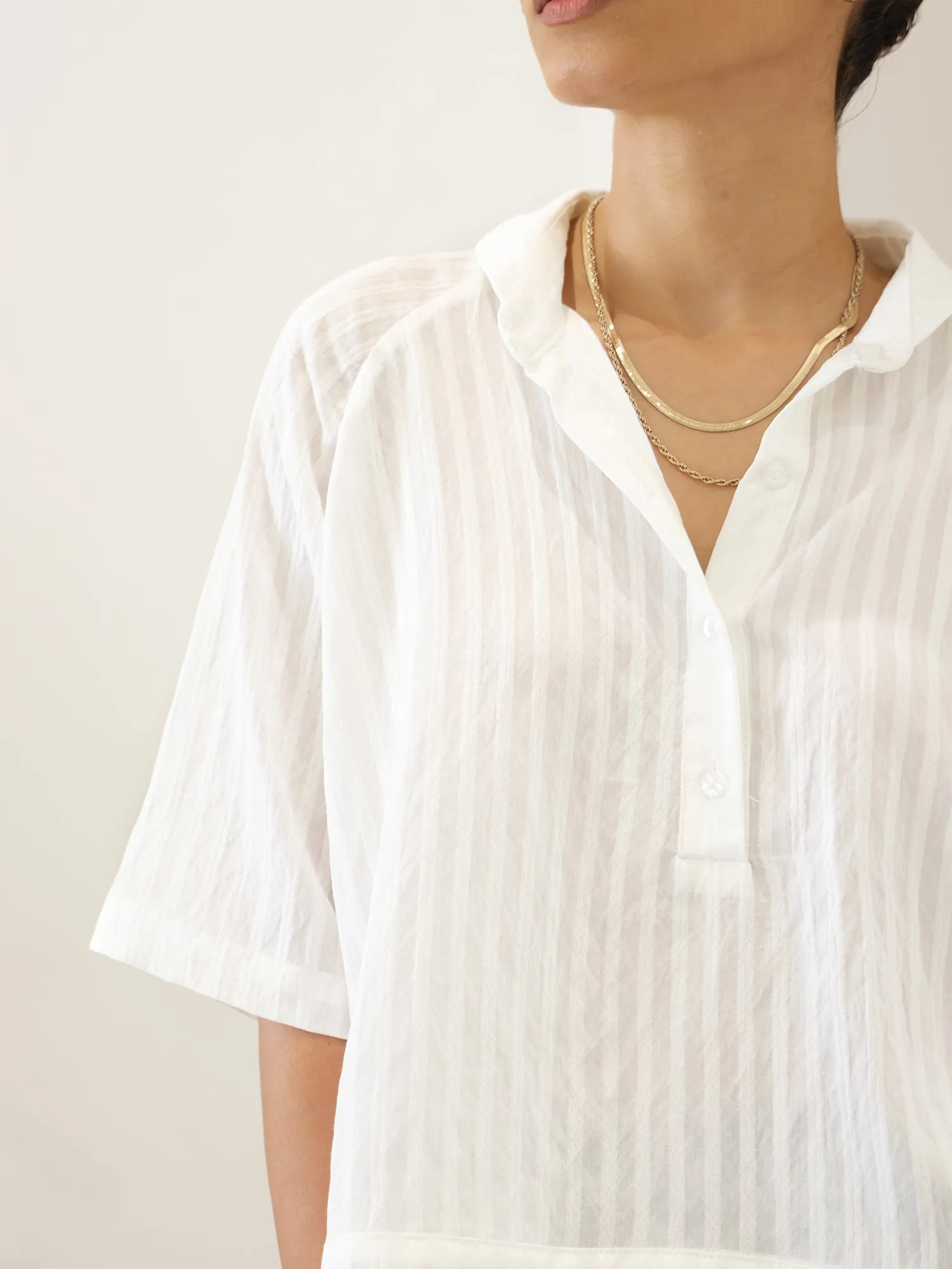 Oversized Short Sleeve Shirt