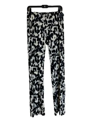 Pants Lounge By Clothes Mentor In Black & Cream, Size: L
