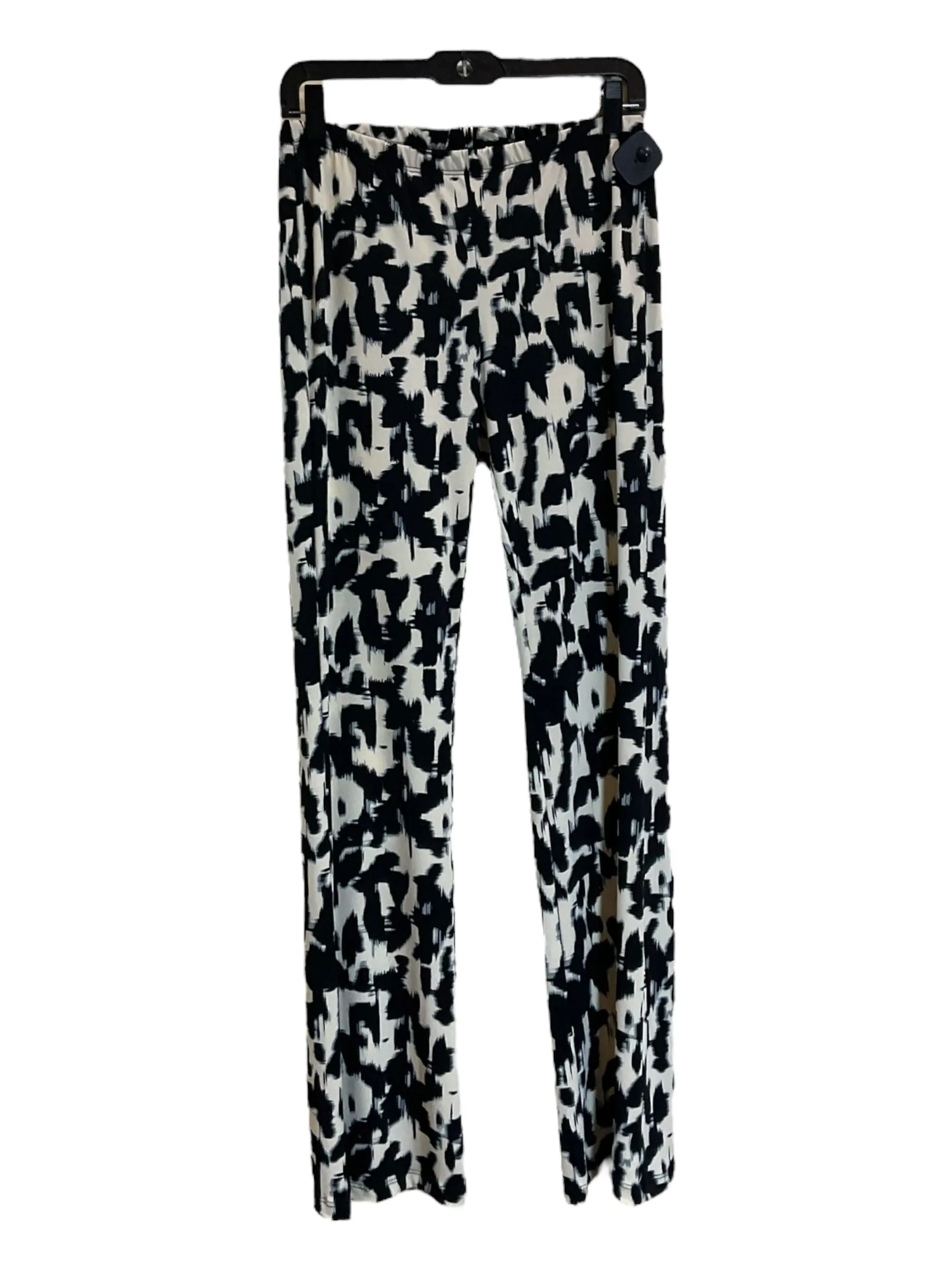 Pants Lounge By Clothes Mentor In Black & Cream, Size: L