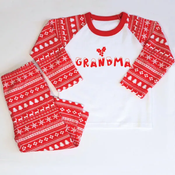 Personalised Family Christmas Pyjamas
