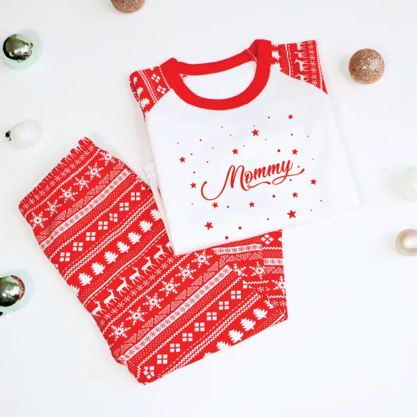 Personalised Family Christmas Stars Pyjamas