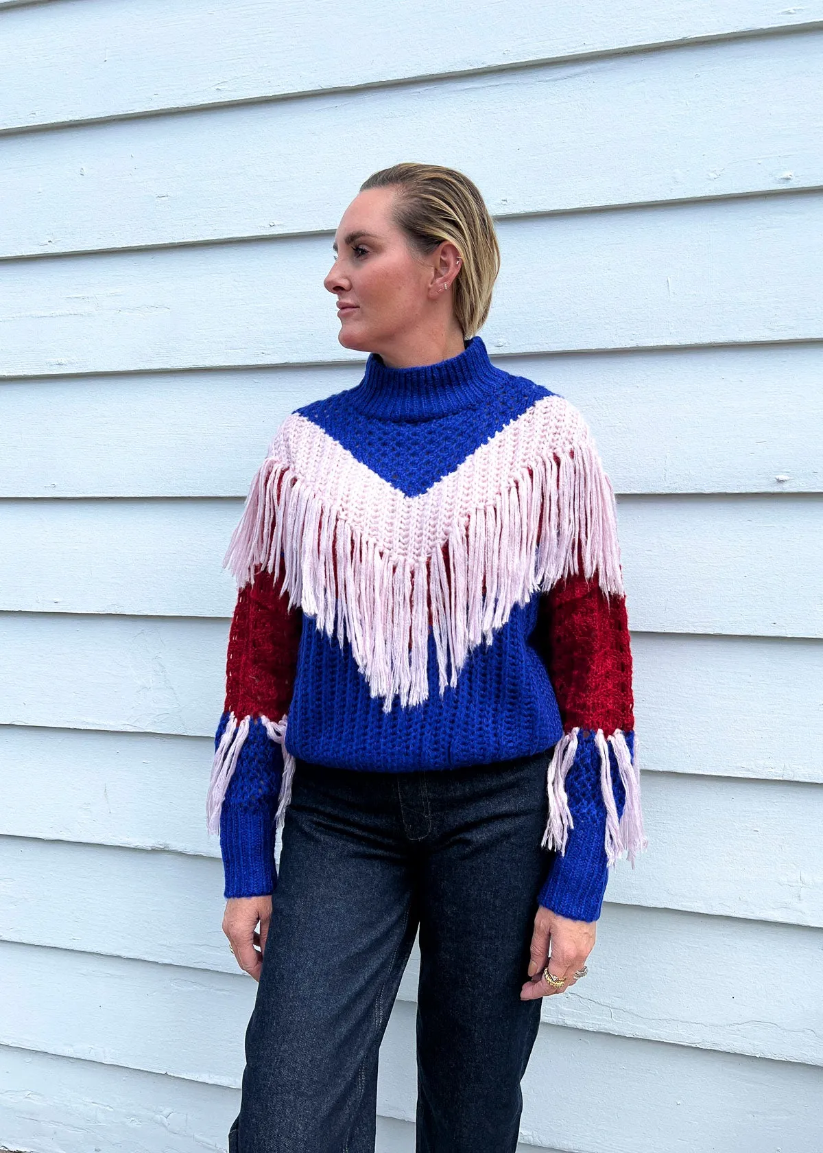 Petra Fringe Sweater