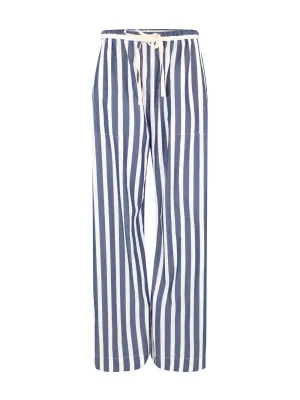 Pharaoh Casey Cotton Stripe Pant in Navy