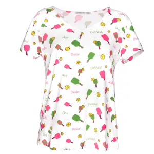 Pickleball V-Neck PJ Top..