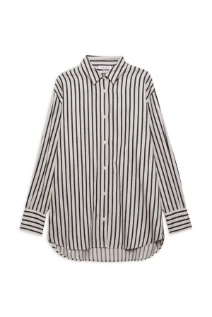 Plaza Shirt - Black and Tan Stripe
