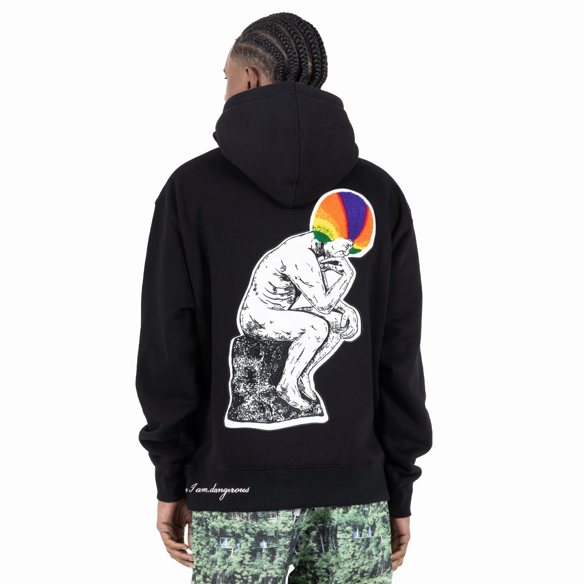 Pleasures Men Discourse Hoodie Black