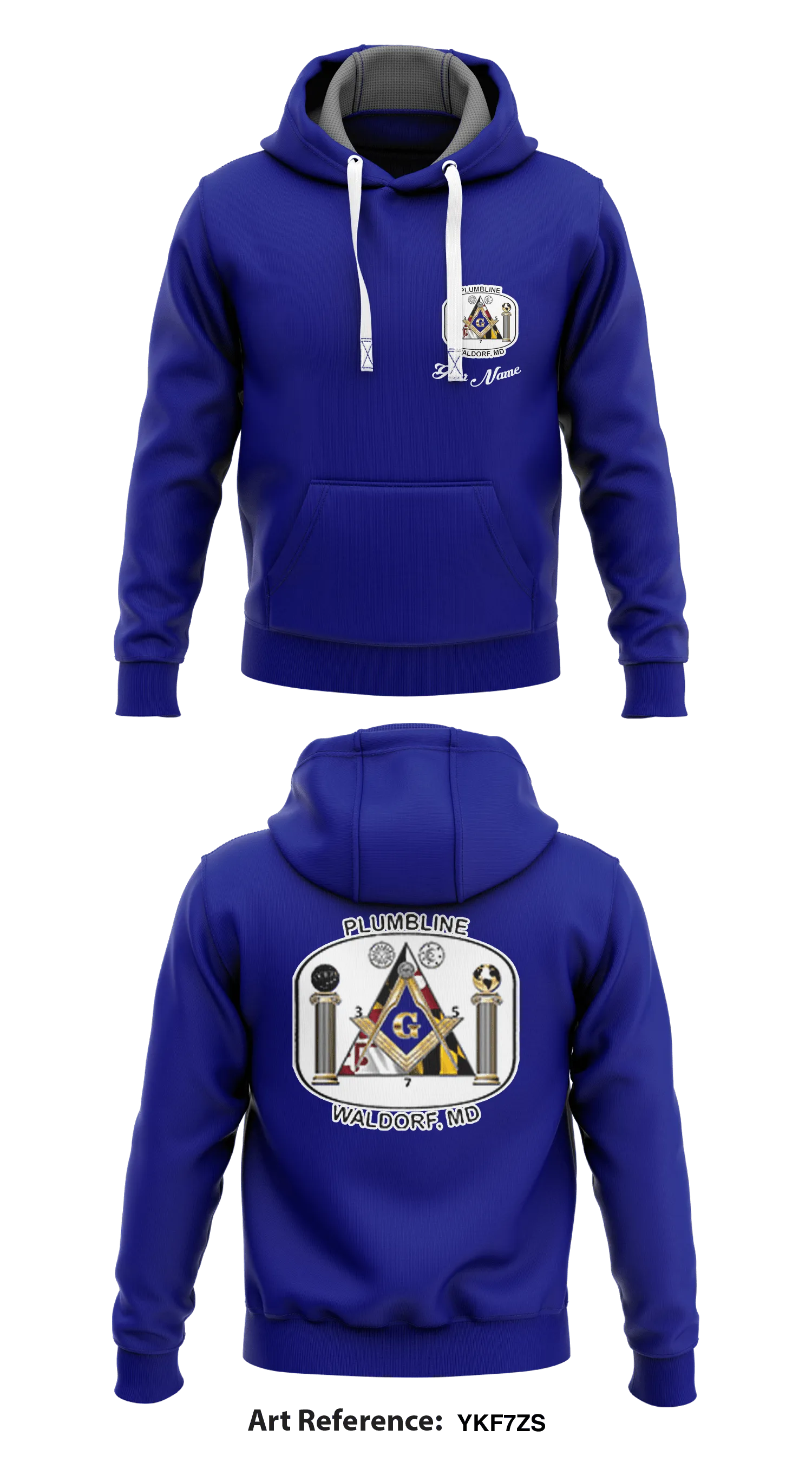 Plumbline Lodge #357 Waldorf, MD Store 1 Core Men's Hooded Performance Sweatshirt - ykF7zS