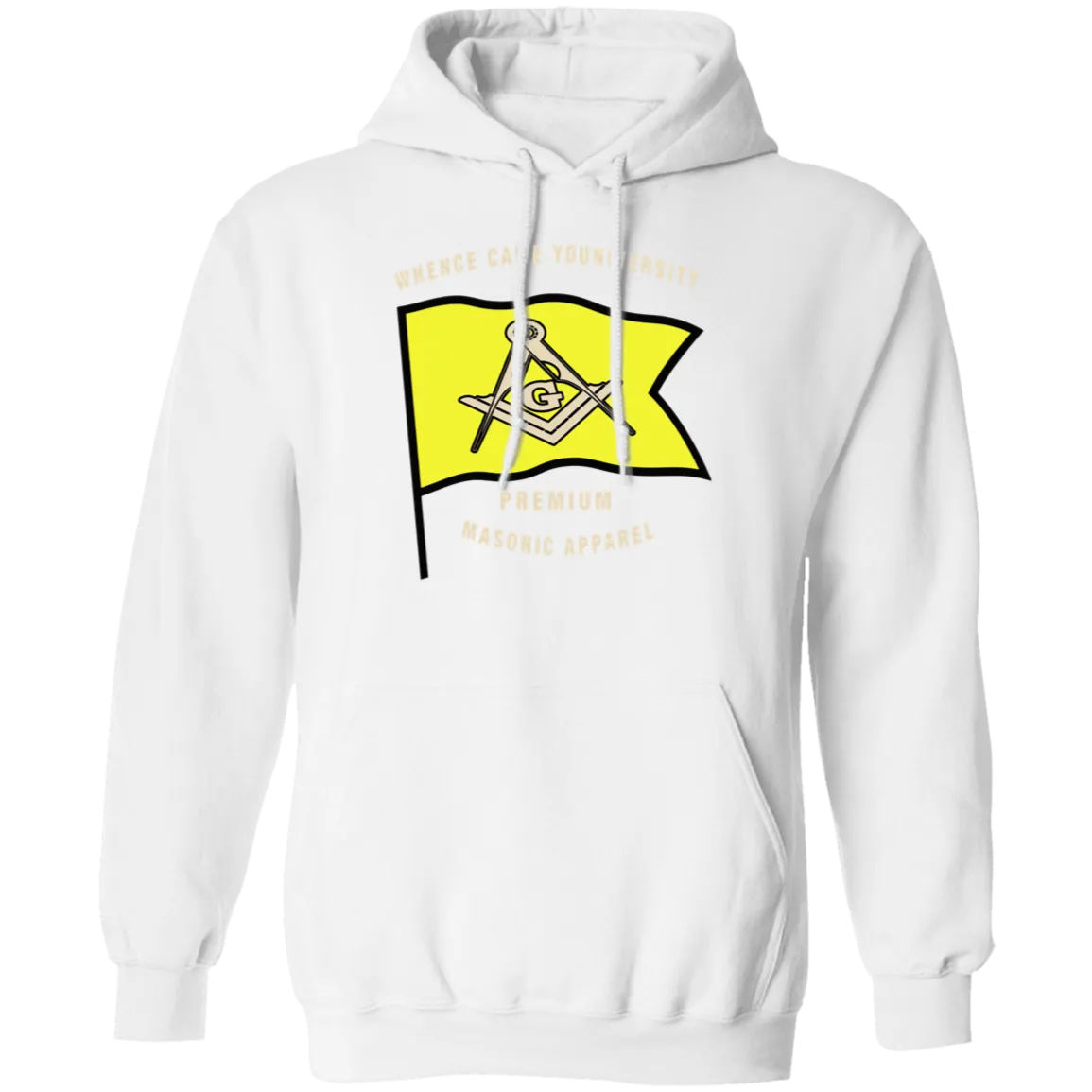 Premium Masonic Apparel Pullover Hoodie(yellow
