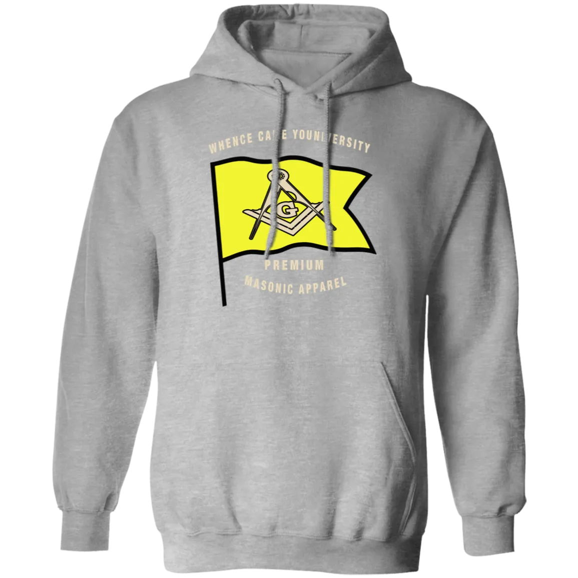 Premium Masonic Apparel Pullover Hoodie(yellow