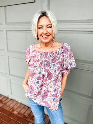 Pretty Paisley Top